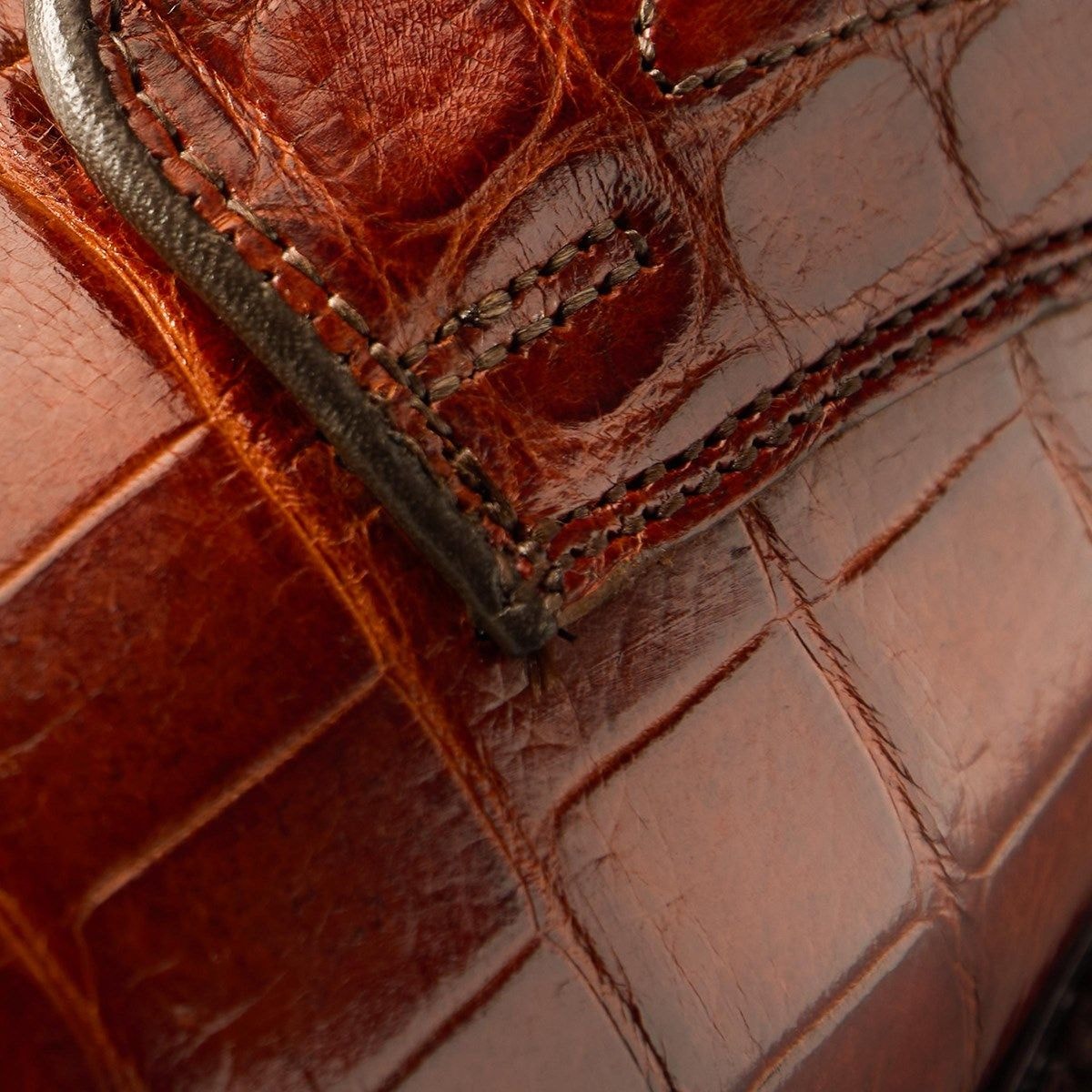 Maxwell Reserve Plain-toe Derby Dress Shoe - Chili Genuine Crocodile