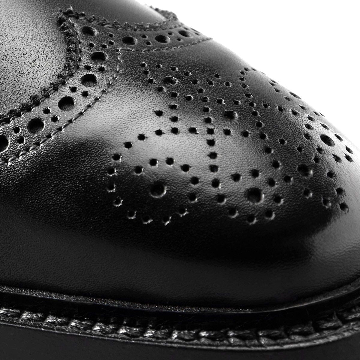 Mason Reserve Wingtip Derby Dress Shoe - Black Leather