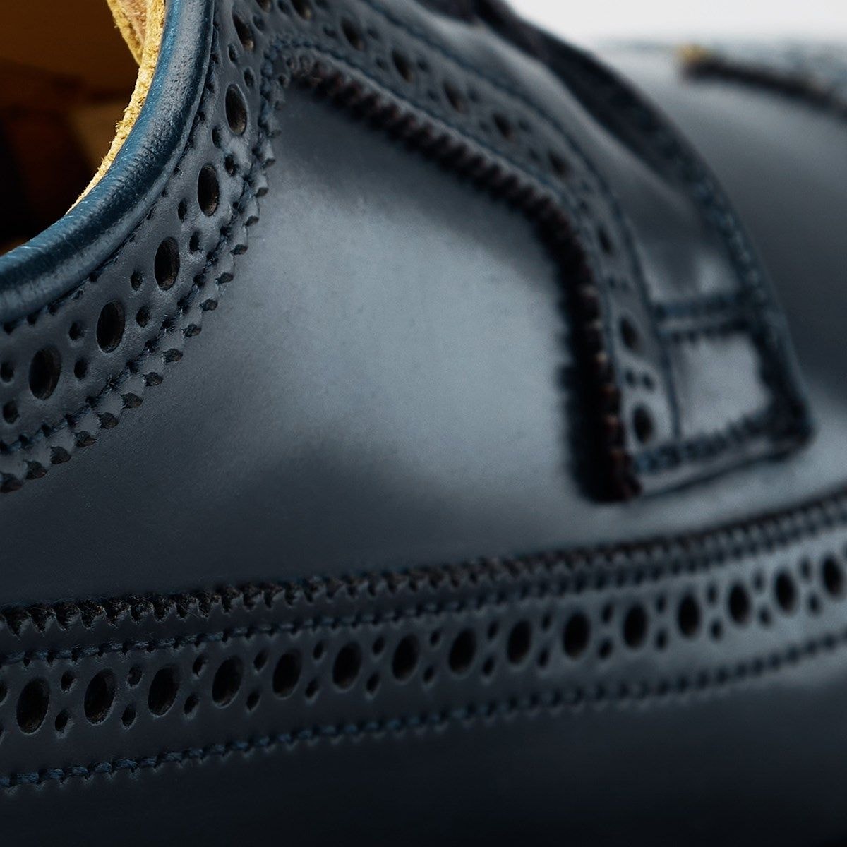 Mason Reserve Wingtip Derby Dress Shoe - Navy Cordovan Leather