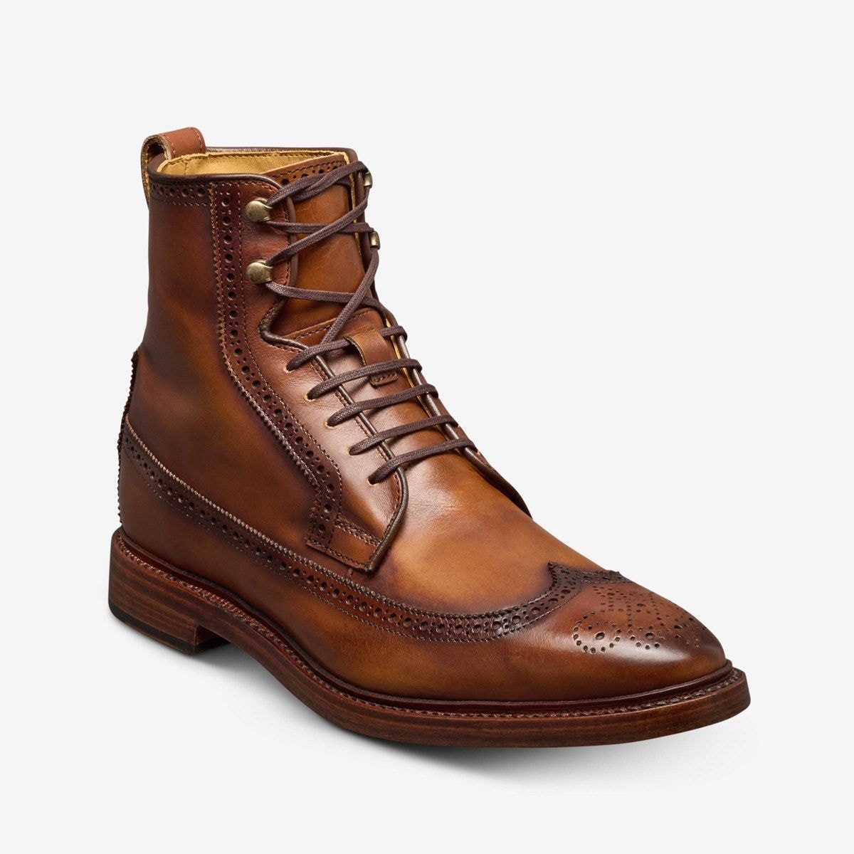 Maddox Reserve Wingtip Dress Boot - Coffee Brown Leather