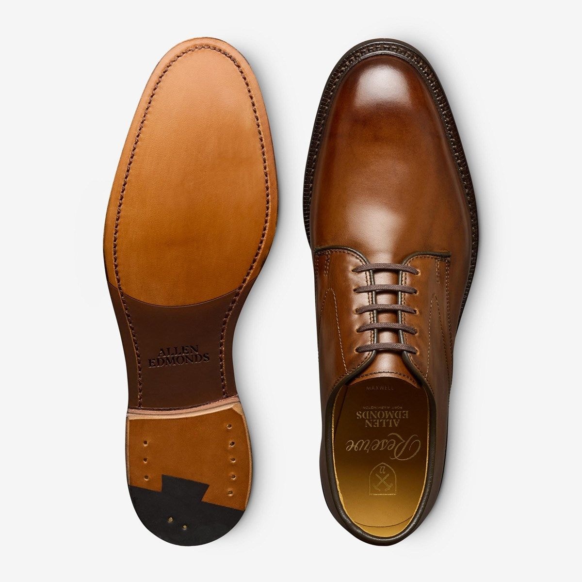 Maxwell Reserve Plain-toe Derby Dress Shoe - Chili Leather