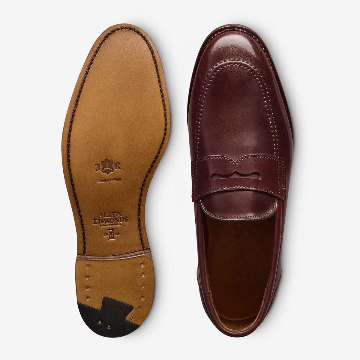 Randolph 2.0 Shell Cordovan Penny Loafer - Chili Cordovan Leather