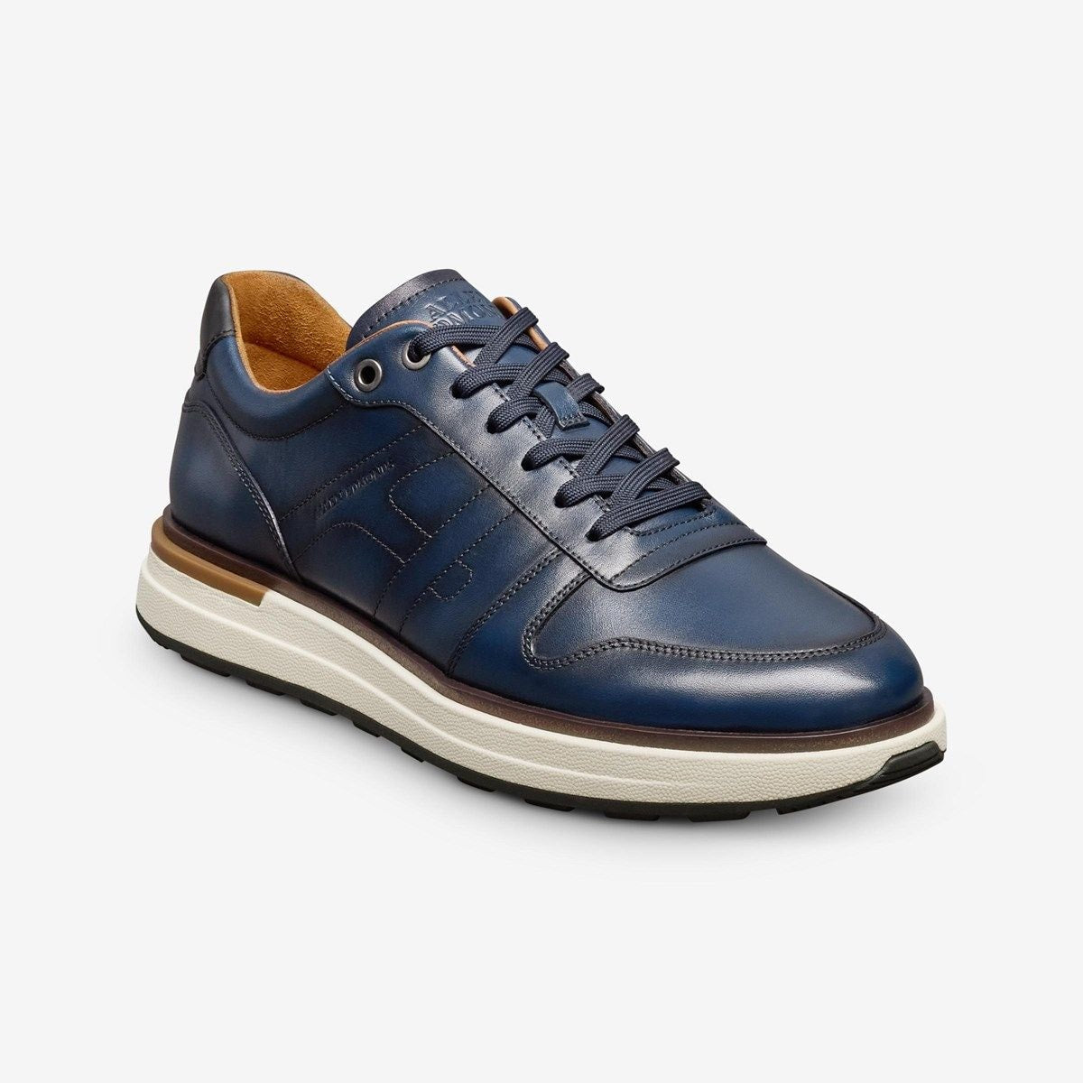 Elliot Lace-up Sneaker - Navy Leather