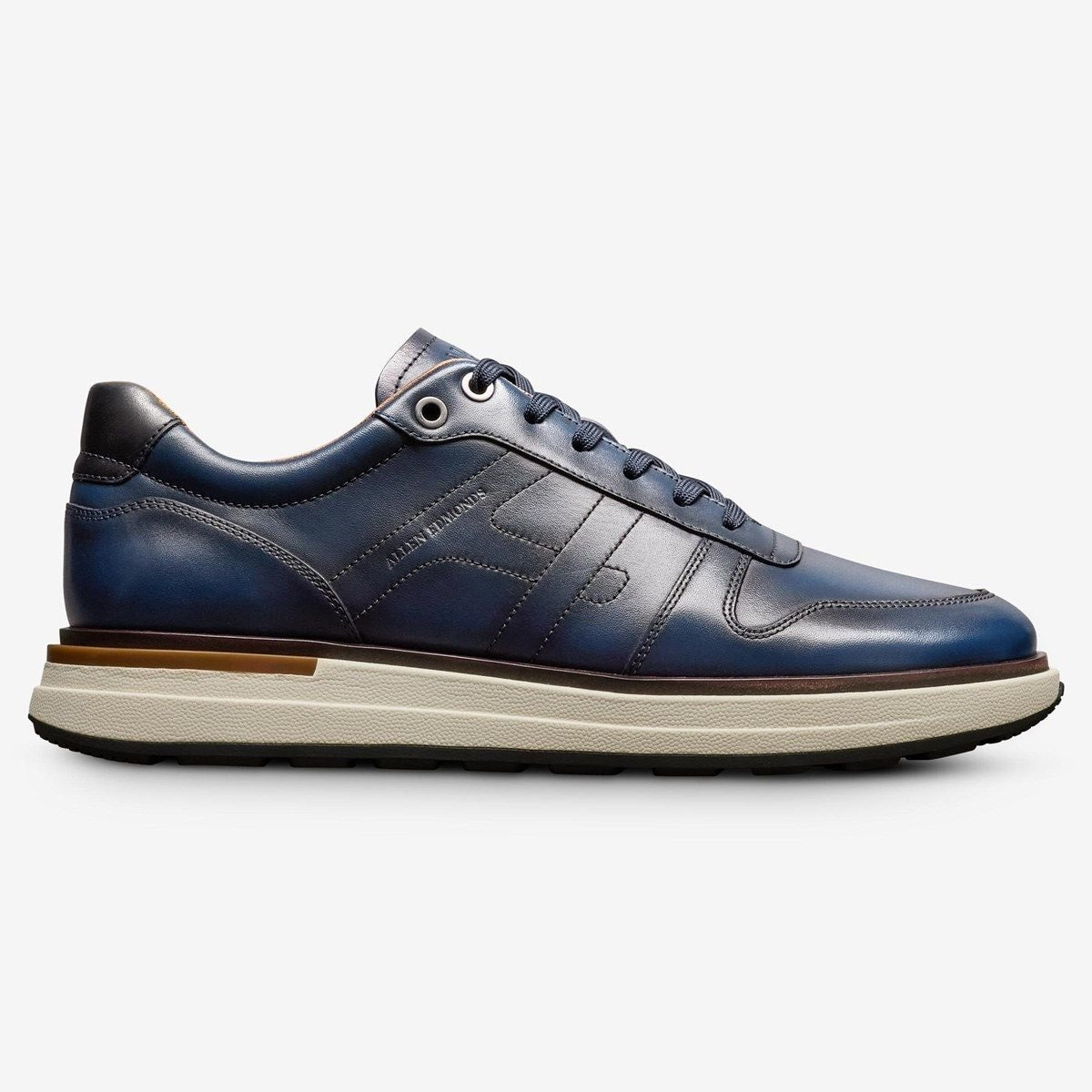 Elliot Lace-up Sneaker - Navy Leather