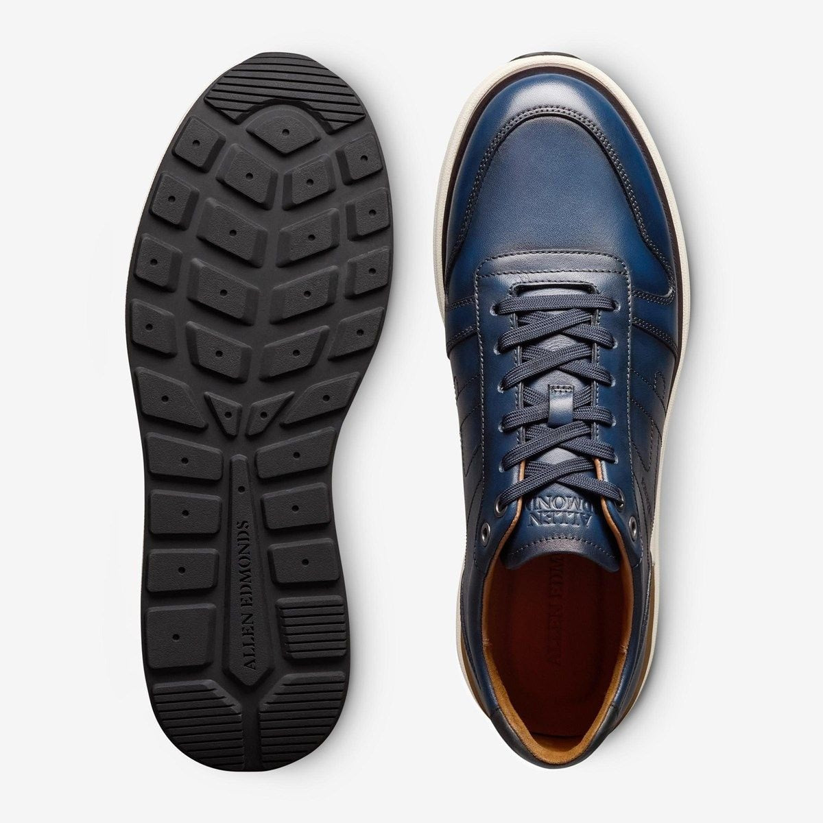 Elliot Lace-up Sneaker - Navy Leather
