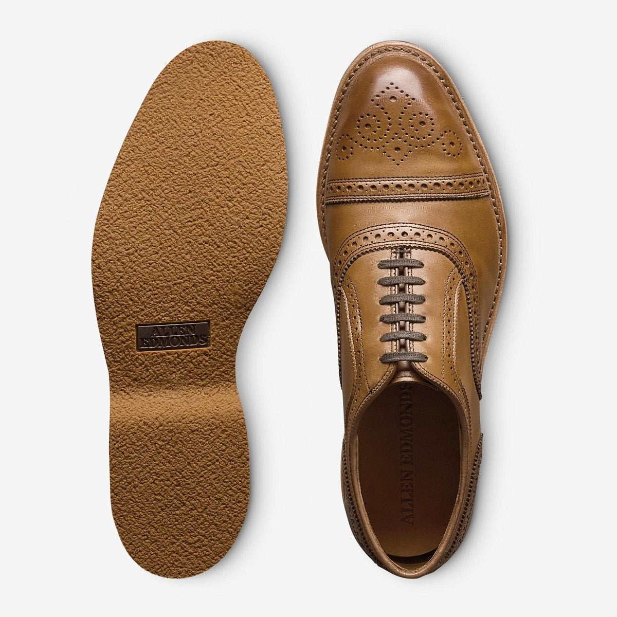 Strand Verse Cap-toe Oxford Dress Shoe - Walnut Leather