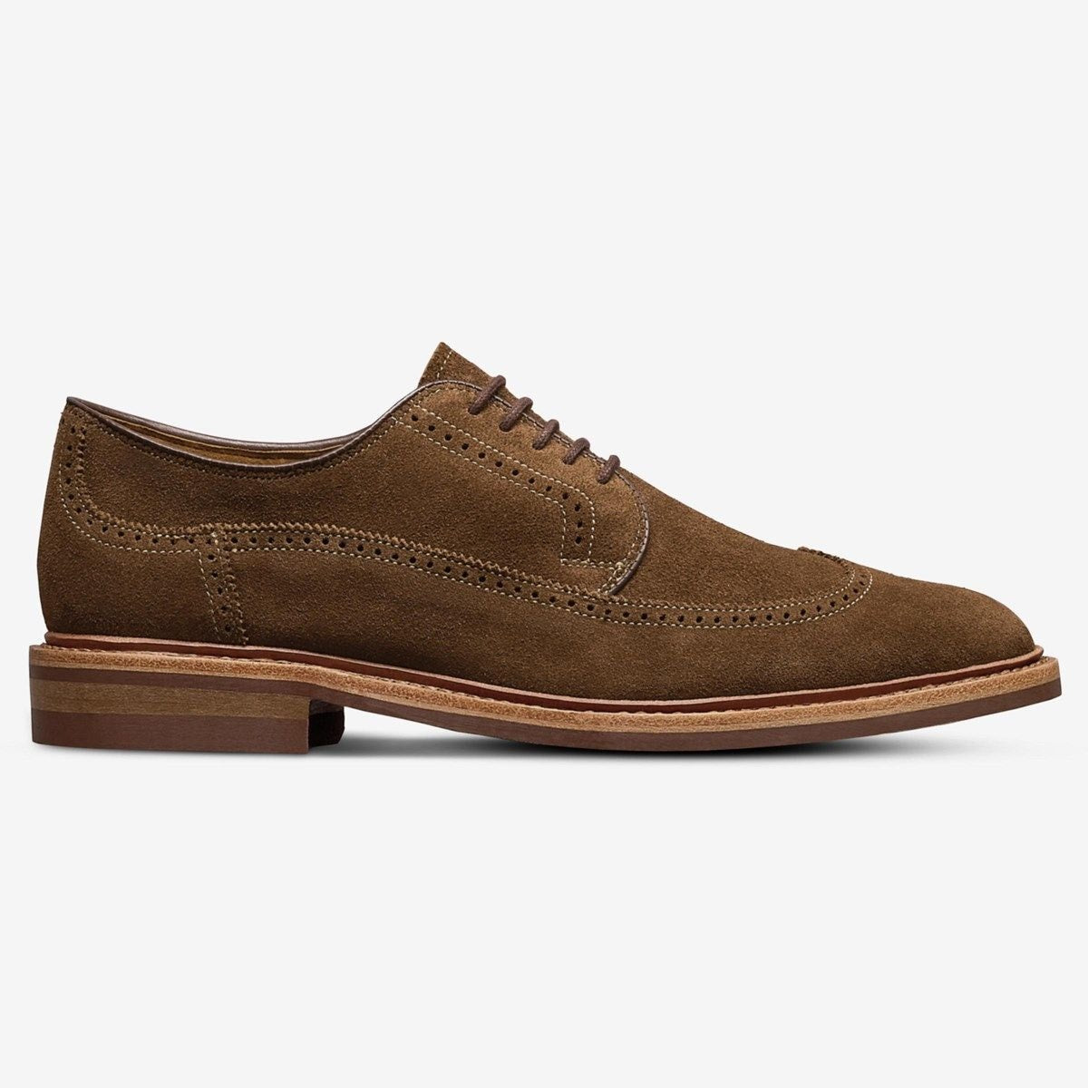 Winstonmok Wingtip Derby Dress Shoe - Snuff Suede
