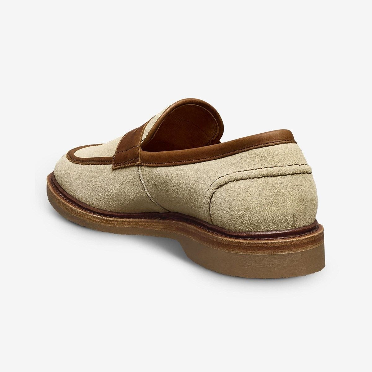 Randolph Verse Penny Loafer - Sand Chili Suede And Leather Mix