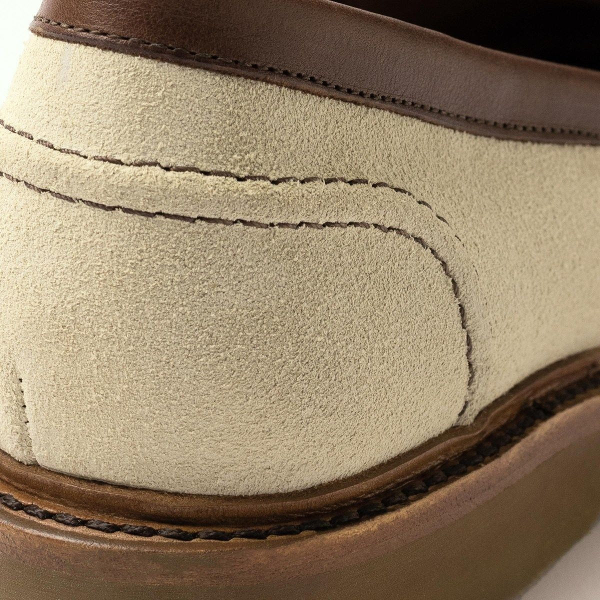 Randolph Verse Penny Loafer - Sand Chili Suede And Leather Mix