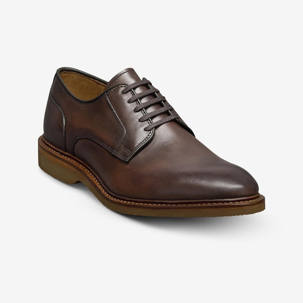 Walker Verse Plain-toe Derby Dress Shoe - Chili Leather