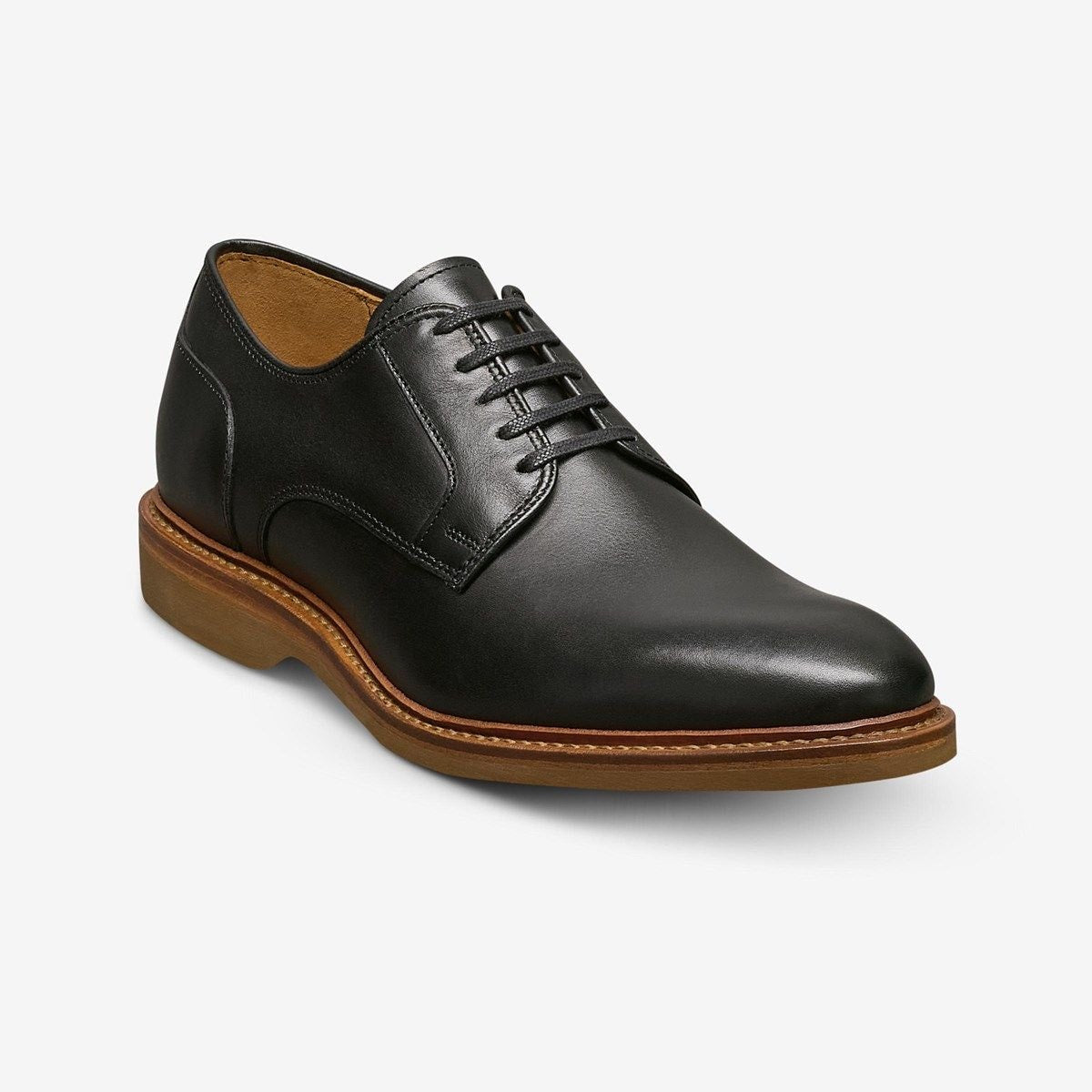 Walker Verse Plain-toe Derby Dress Shoe - Black Leather