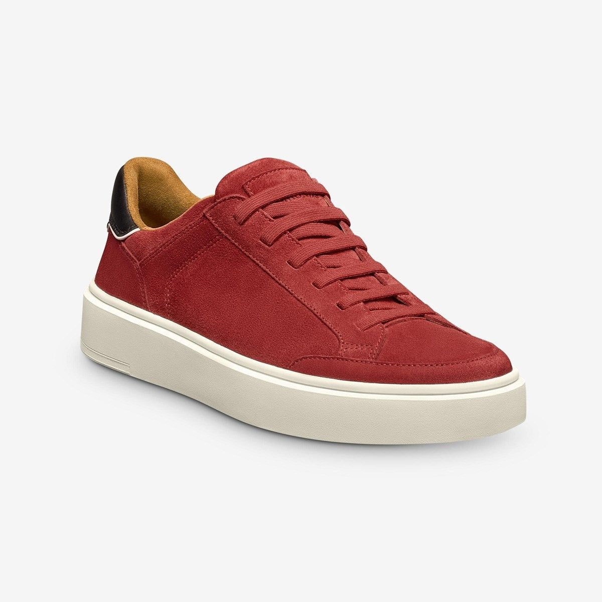 Oliver Slip-on Stretch-lace Sneaker - True Red Suede