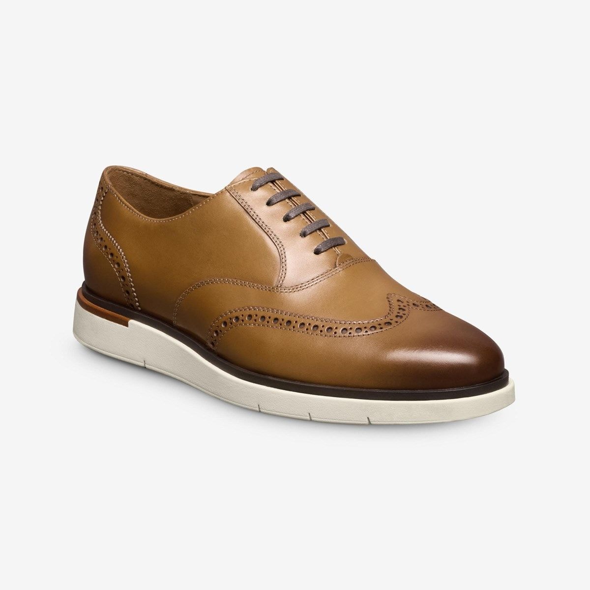 Carson Lace-up Hybrid Wingtip Oxford - Walnut Leather