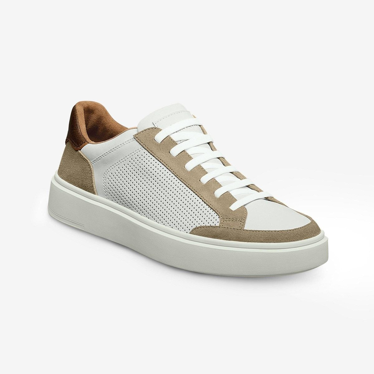 Oliver Slip-on Stretch-lace Sneaker - Bone Leather Mix