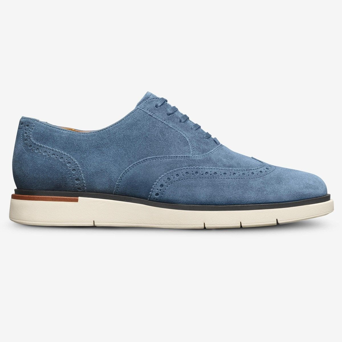 Carson Lace-up Hybrid Wingtip Oxford - Denim Suede