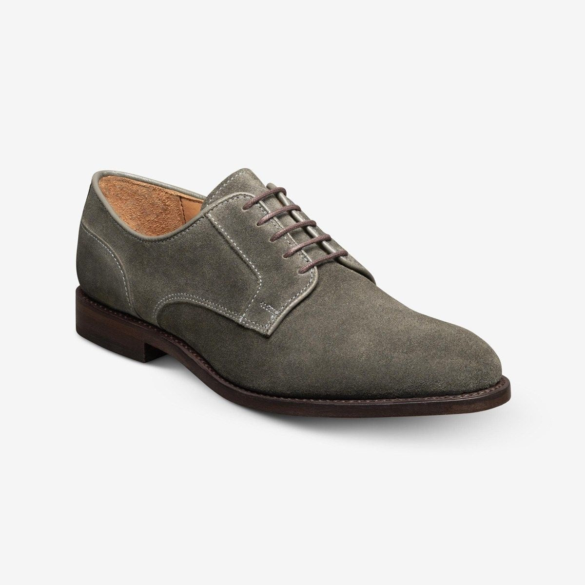 Windsor Plain-toe Derby Dress Shoe - Piombo Grey Suede