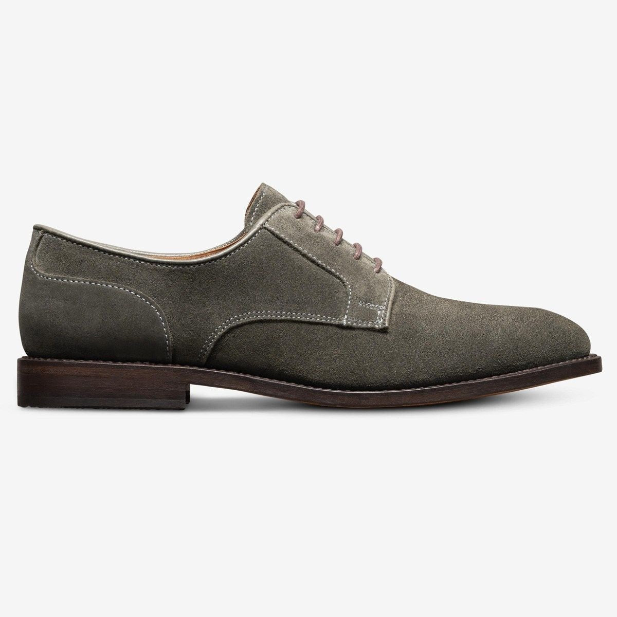 Windsor Plain-toe Derby Dress Shoe - Piombo Grey Suede