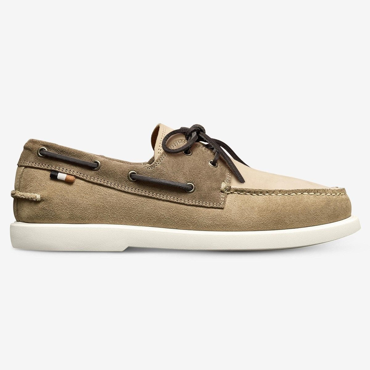 Panama Boat Shoe - Bone Tobacco Leather