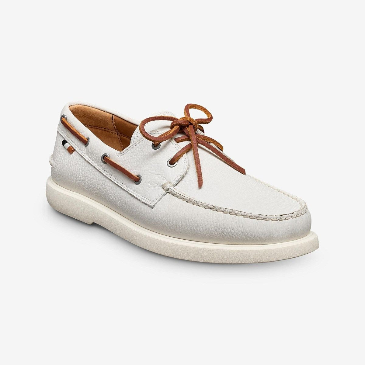 Panama Boat Shoe - White Leather