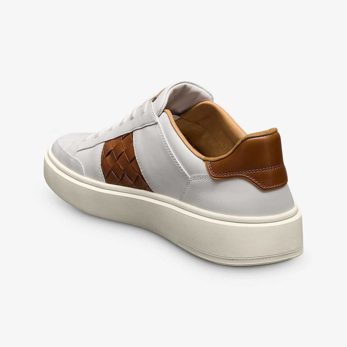 Oliver Slip-on Stretch-lace Sneaker - White Woven Luggage Leather