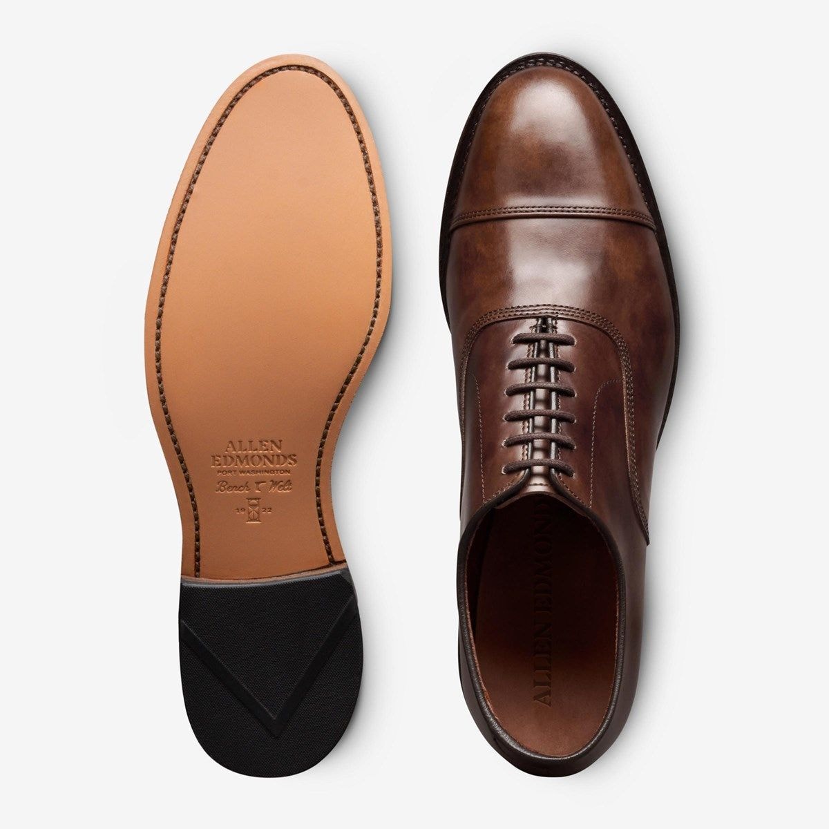Park Avenue Cap-toe Oxford Dress Shoe - Brown Museum Leather