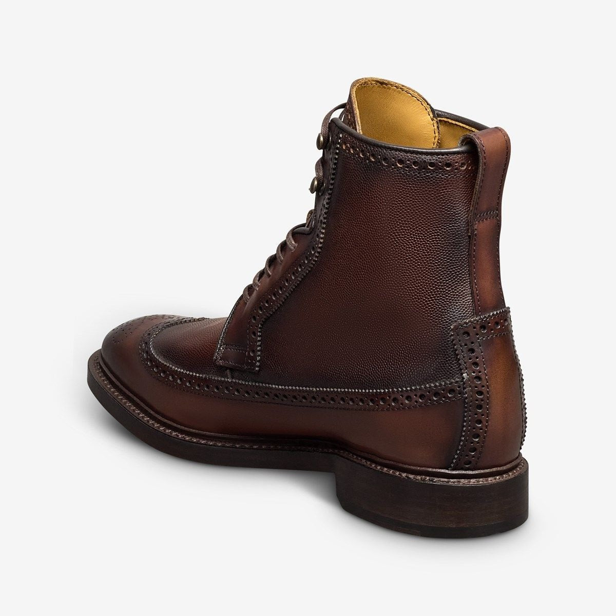 Maddox Reserve Wingtip Dress Boot - Chili Caviar Grain Leather