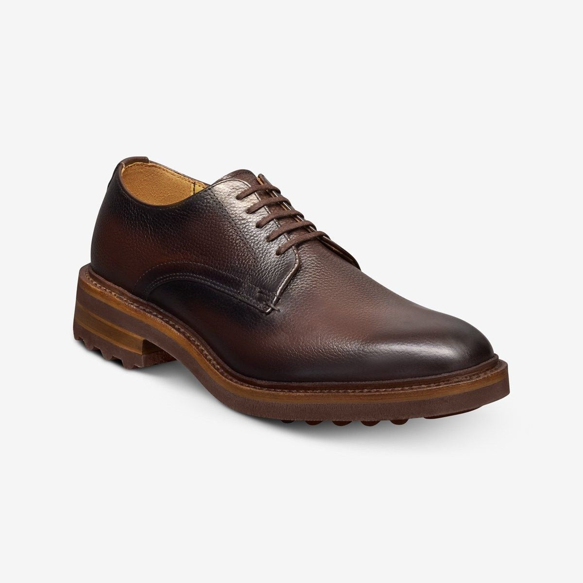 Noah Reserve Plain-toe Derby Dress Shoe - Dark Brown Leather