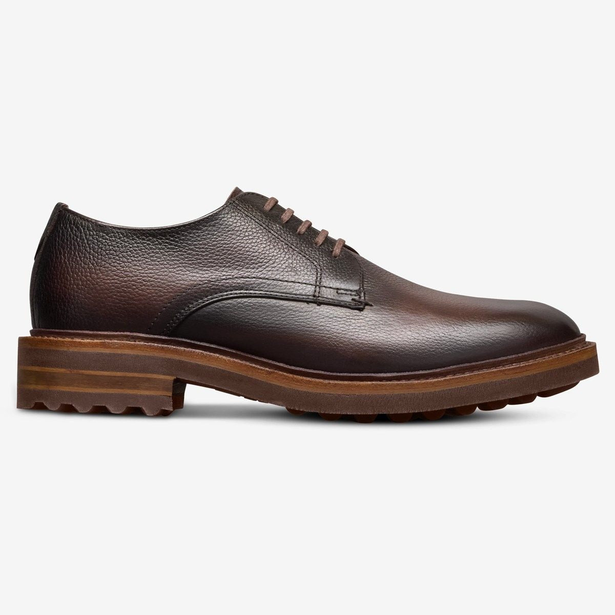 Noah Reserve Plain-toe Derby Dress Shoe - Dark Brown Leather