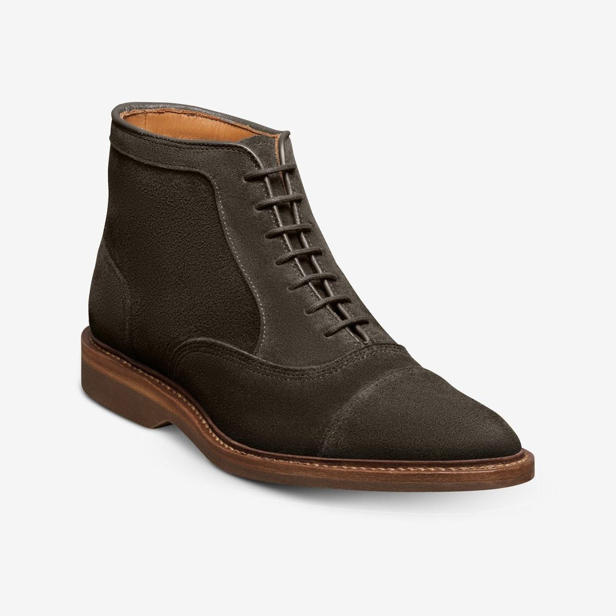 Park Avenue Verse Cap-toe Oxford Boot - Bitter Chocolate Suede
