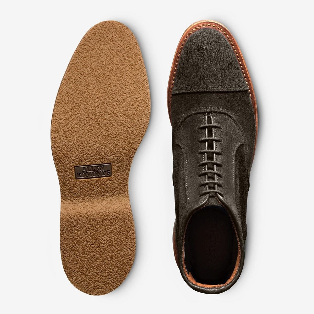 Park Avenue Verse Cap-toe Oxford Boot - Bitter Chocolate Suede