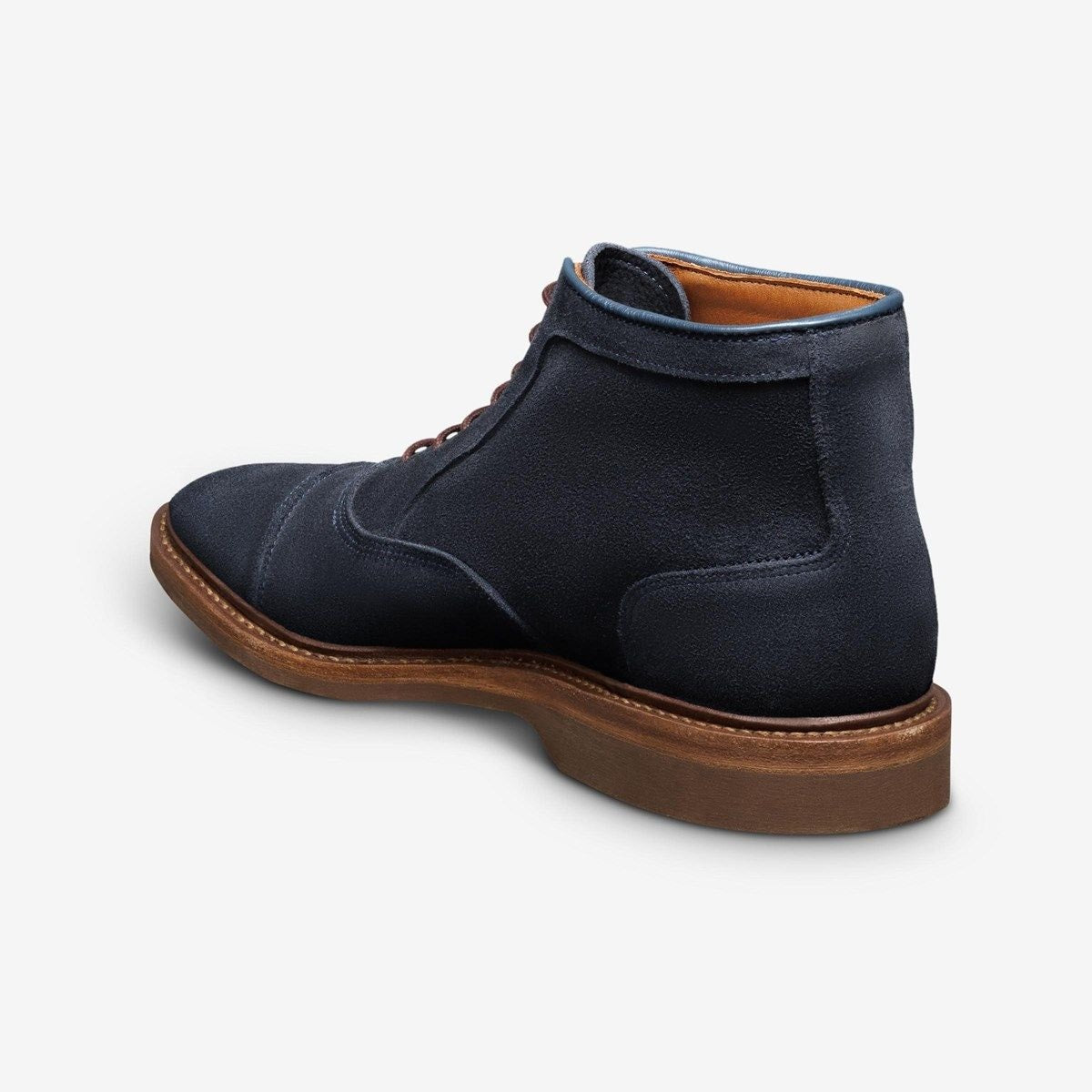 Park Avenue Verse Cap-toe Oxford Boot - Navy Suede