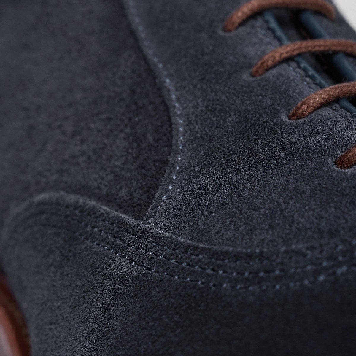 Park Avenue Verse Cap-toe Oxford Boot - Navy Suede