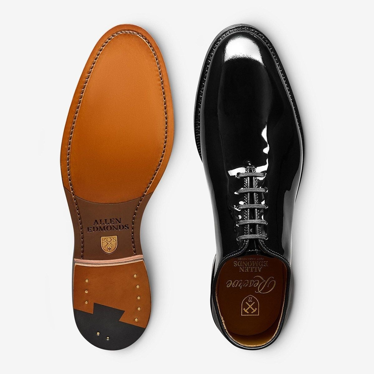 Morrison Reserve Whole-cut Oxford Dress Shoe - Black Patent Leather