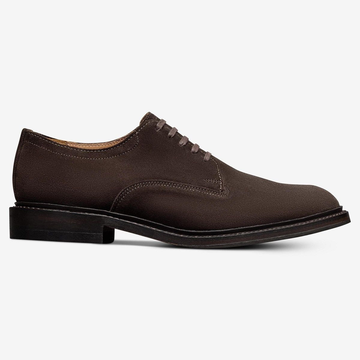Trevor Plain-toe Derby Shoe - Bitter Chocolate Suede