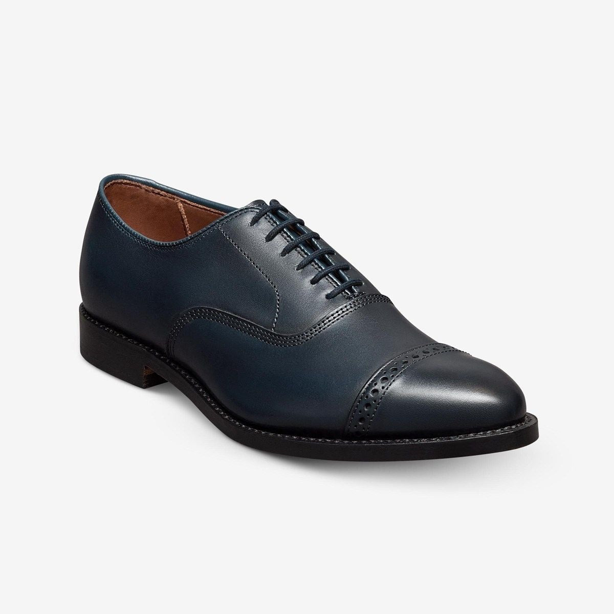 Fifth Avenue Cap-toe Oxford Dress Shoe - Navy Leather
