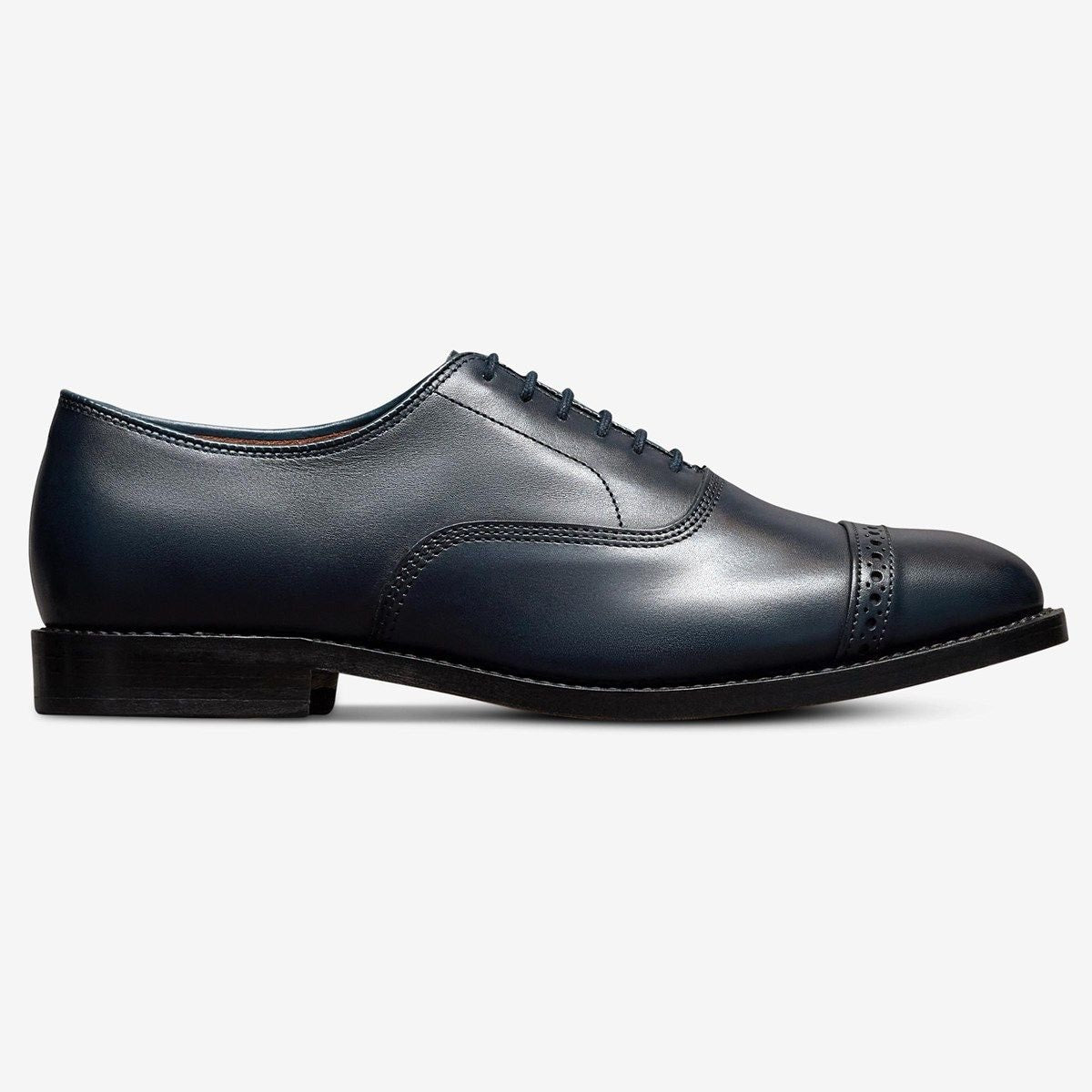 Fifth Avenue Cap-toe Oxford Dress Shoe - Navy Leather