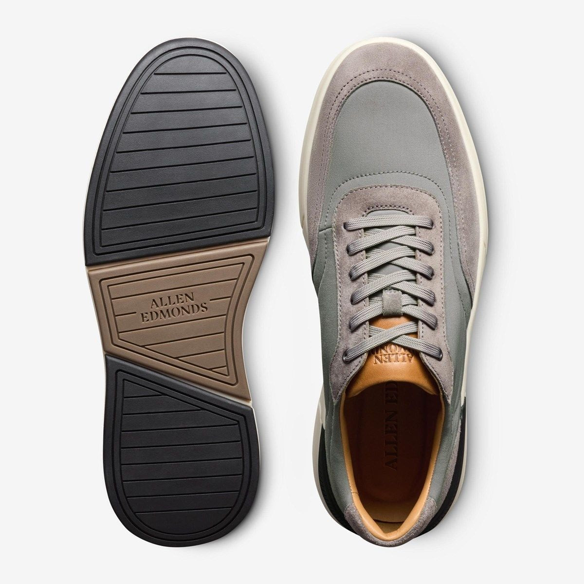 Gramercy Sport Sneaker - Light Grey Fabric And Suede