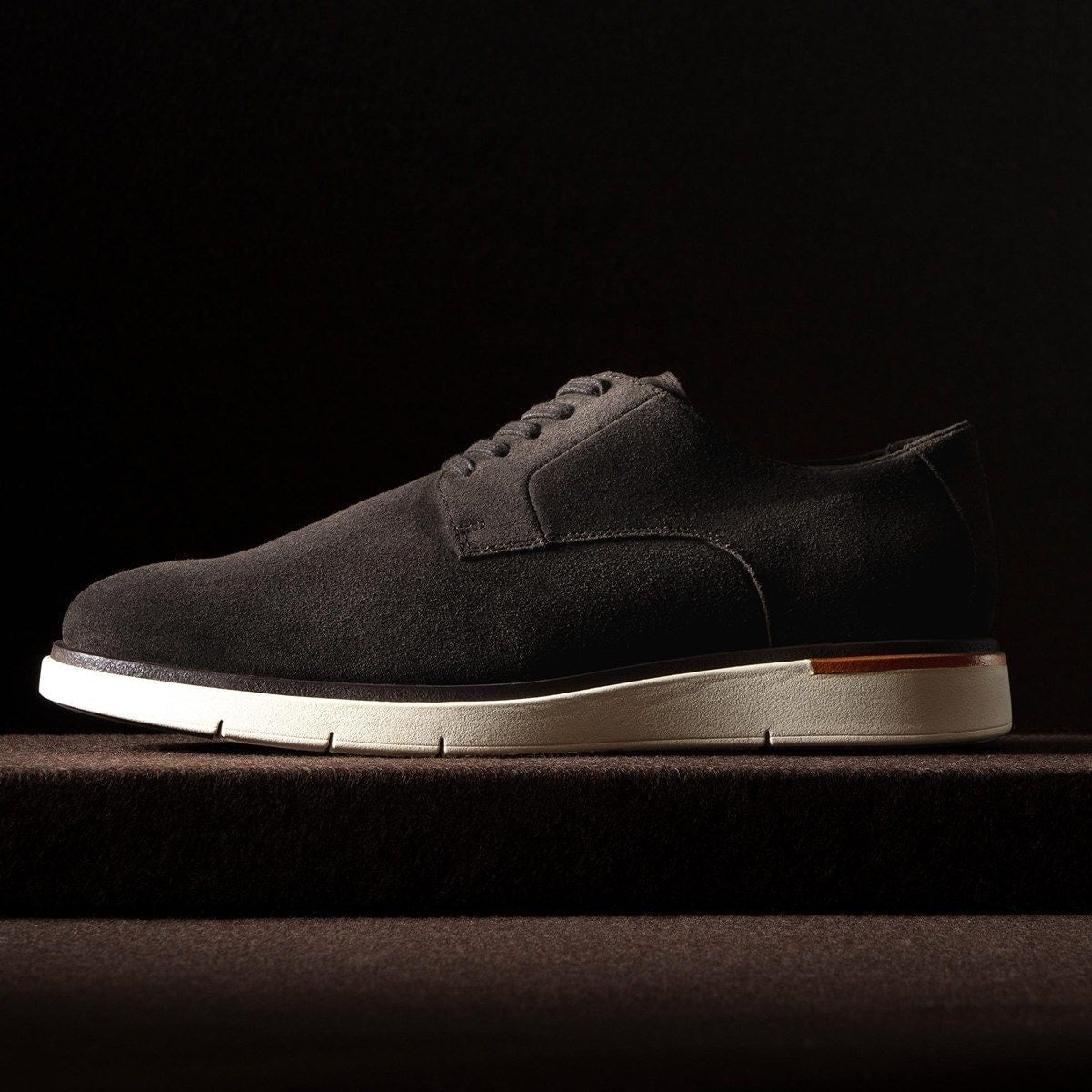 Carson Lace-up Hybrid Derby - Bitter Chocolate Suede