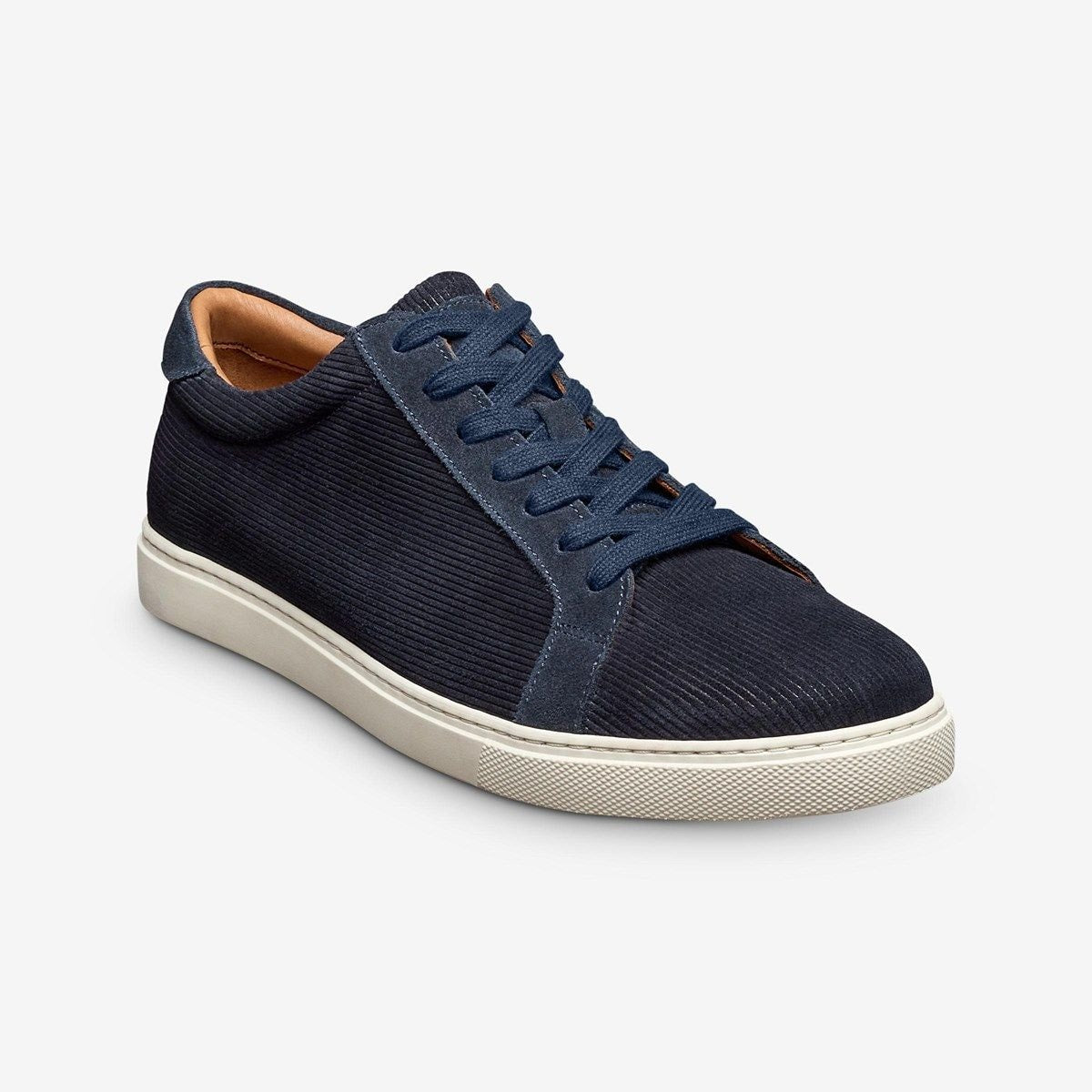 Courtside Lace-up Sneaker - Navy Corduroy Texture Suede
