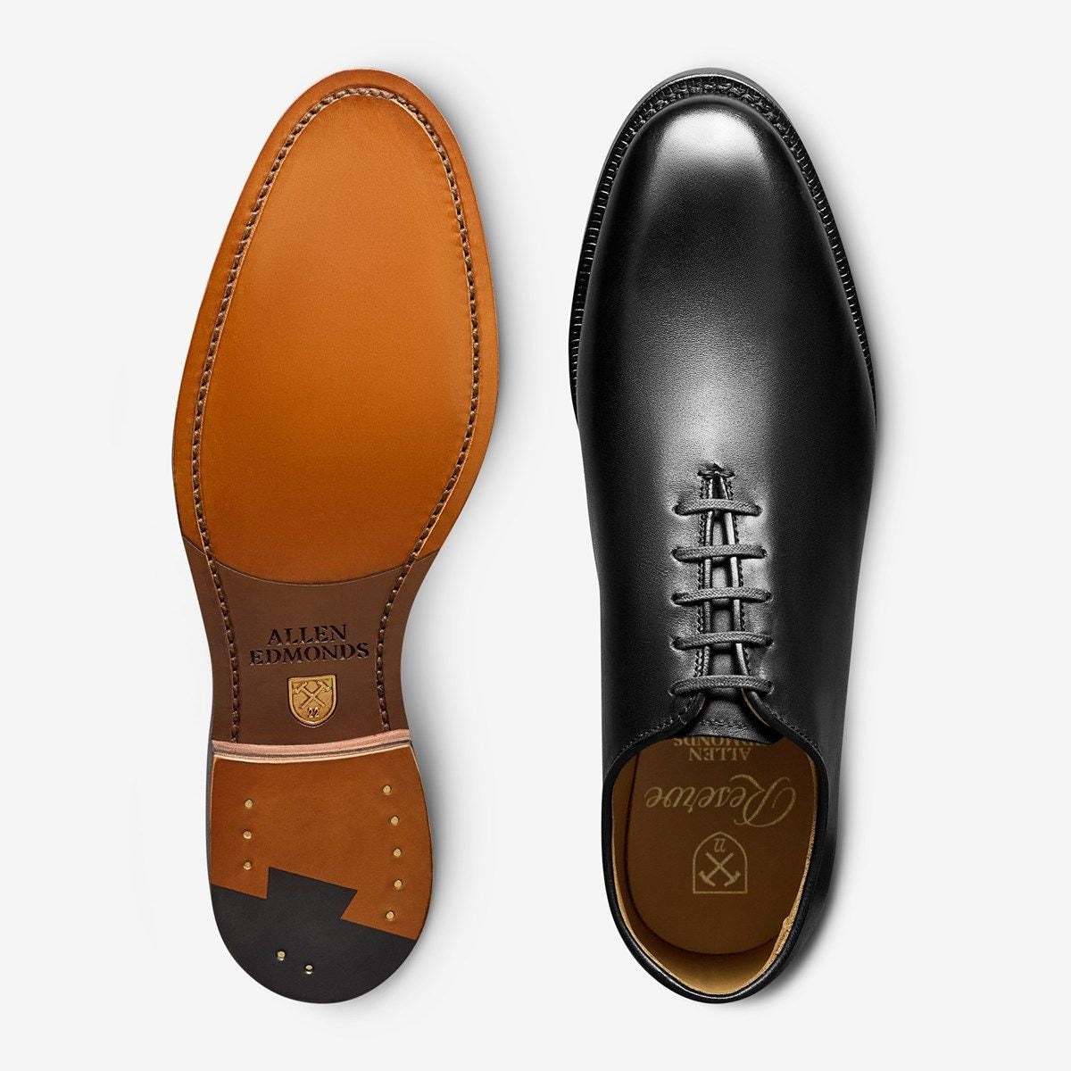 Morrison Reserve Whole-cut Oxford Dress Shoe - Black Leather