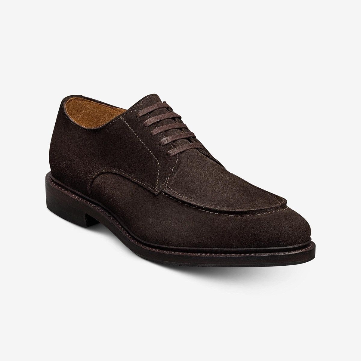 Rivington Apron-toe Derby Dress Shoe - Bitter Chocolate Suede