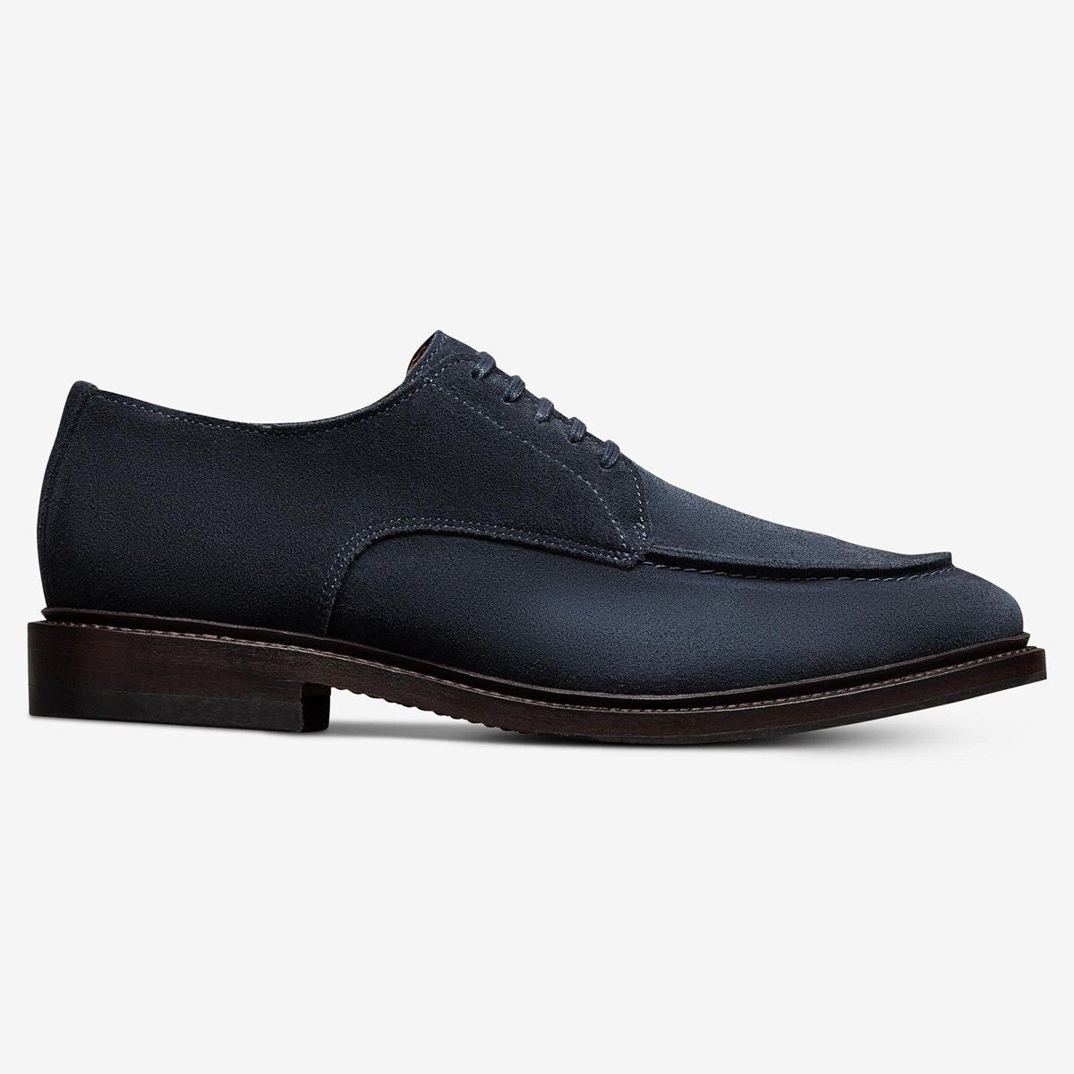 Rivington Apron-toe Derby Dress Shoe - Navy Suede