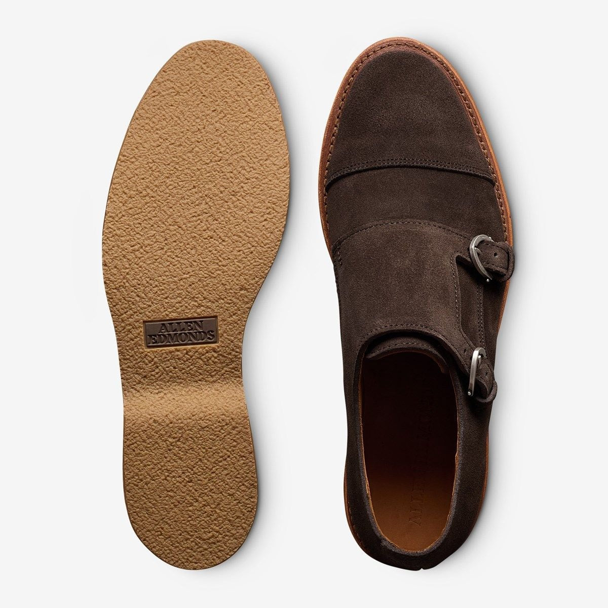Kingston Verse Double Monk Strap Dress Shoe - Bitter Chocolate Suede