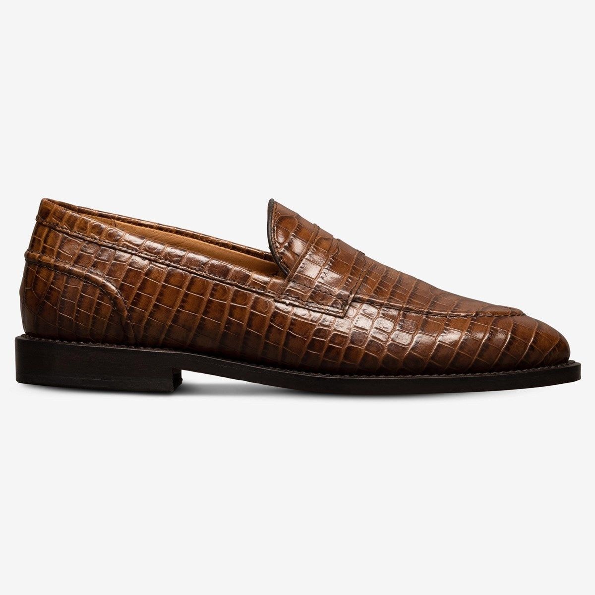 Randolph 2.0 Penny Loafer - Chili Embossed Croco Leather