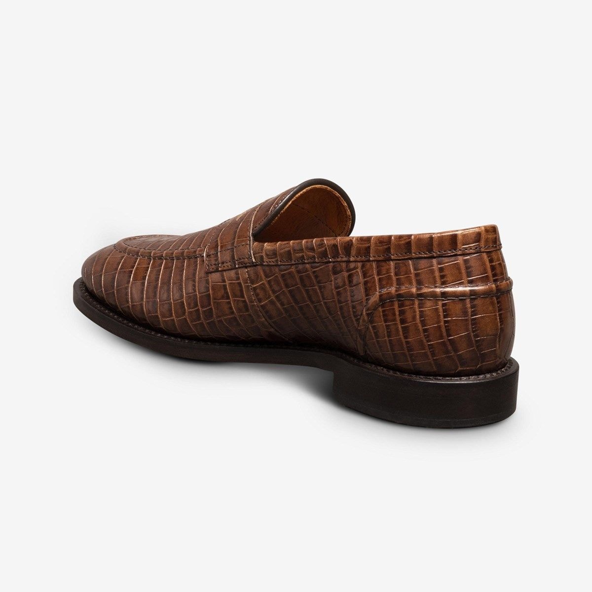 Randolph 2.0 Penny Loafer - Chili Embossed Croco Leather