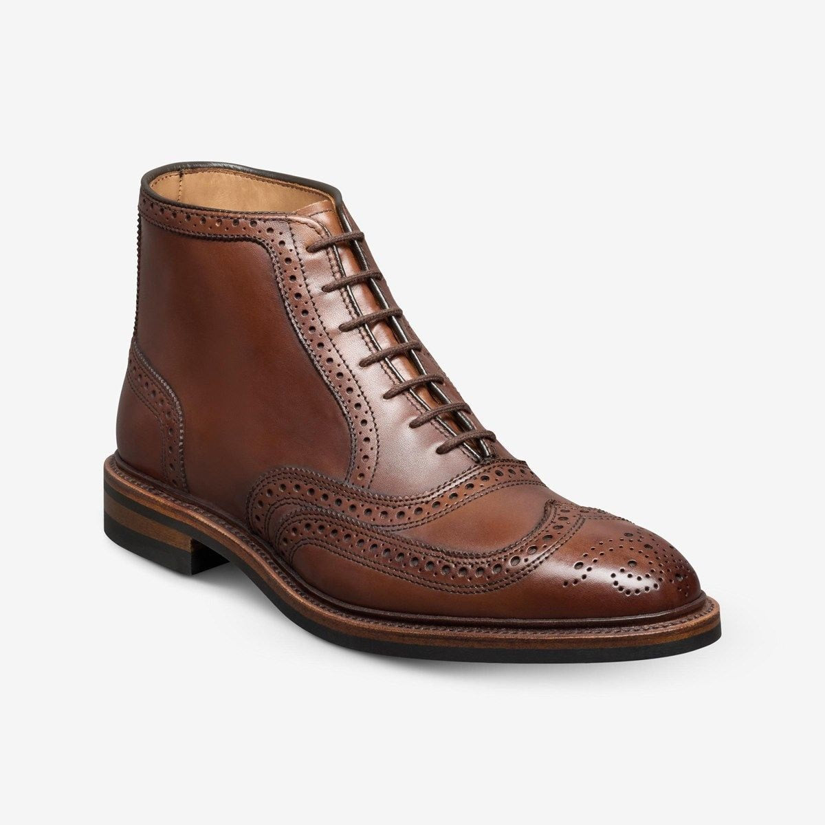 McAllister Wingtip Oxford Dress Boot - Chili Leather