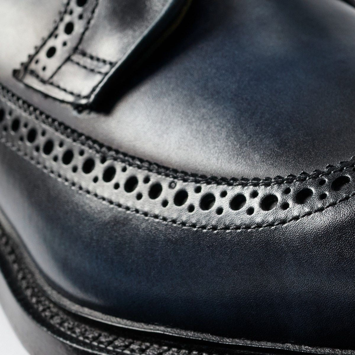 Mason Reserve Wingtip Derby Dress Shoe - Navy Leather