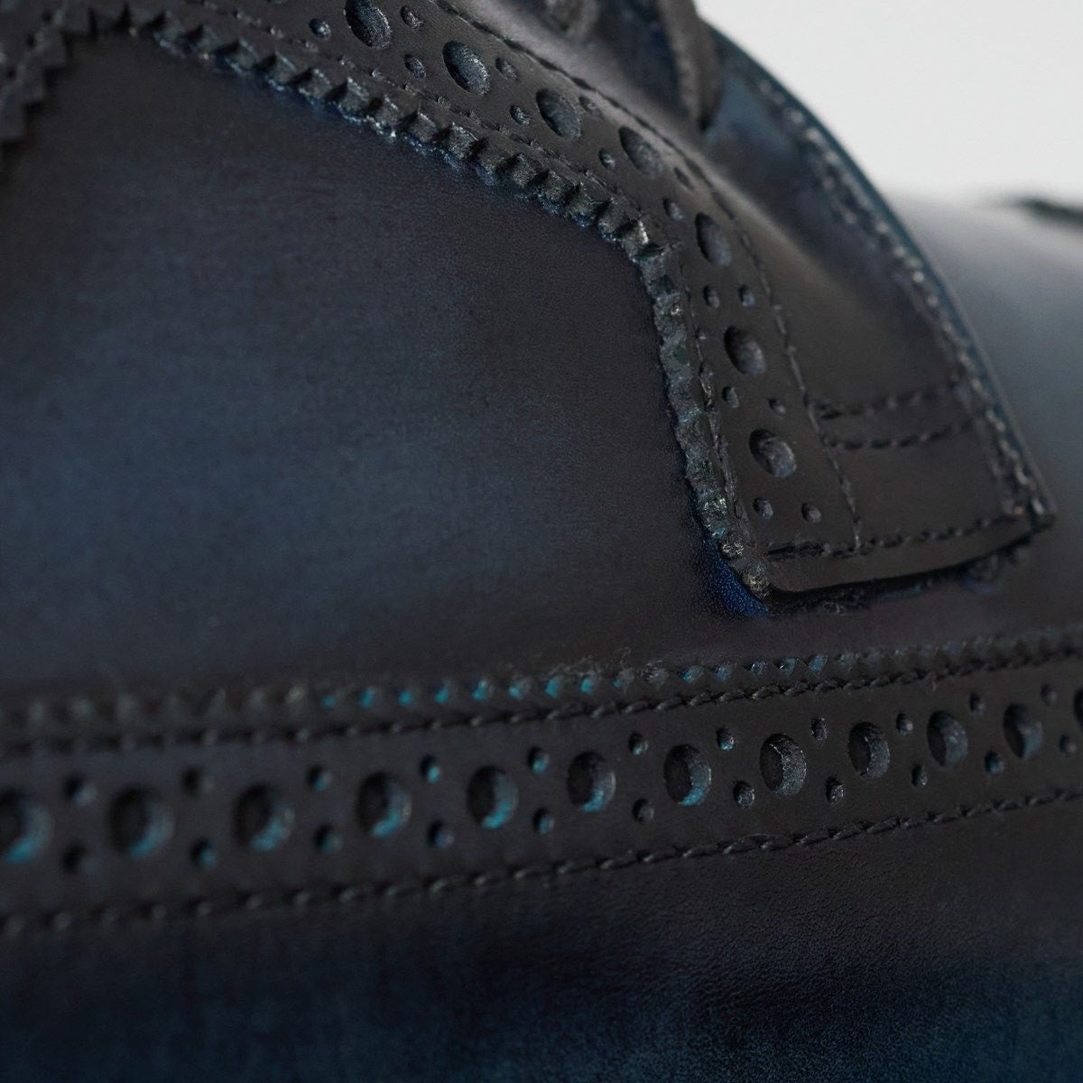 Mason Reserve Wingtip Derby Dress Shoe - Navy Leather