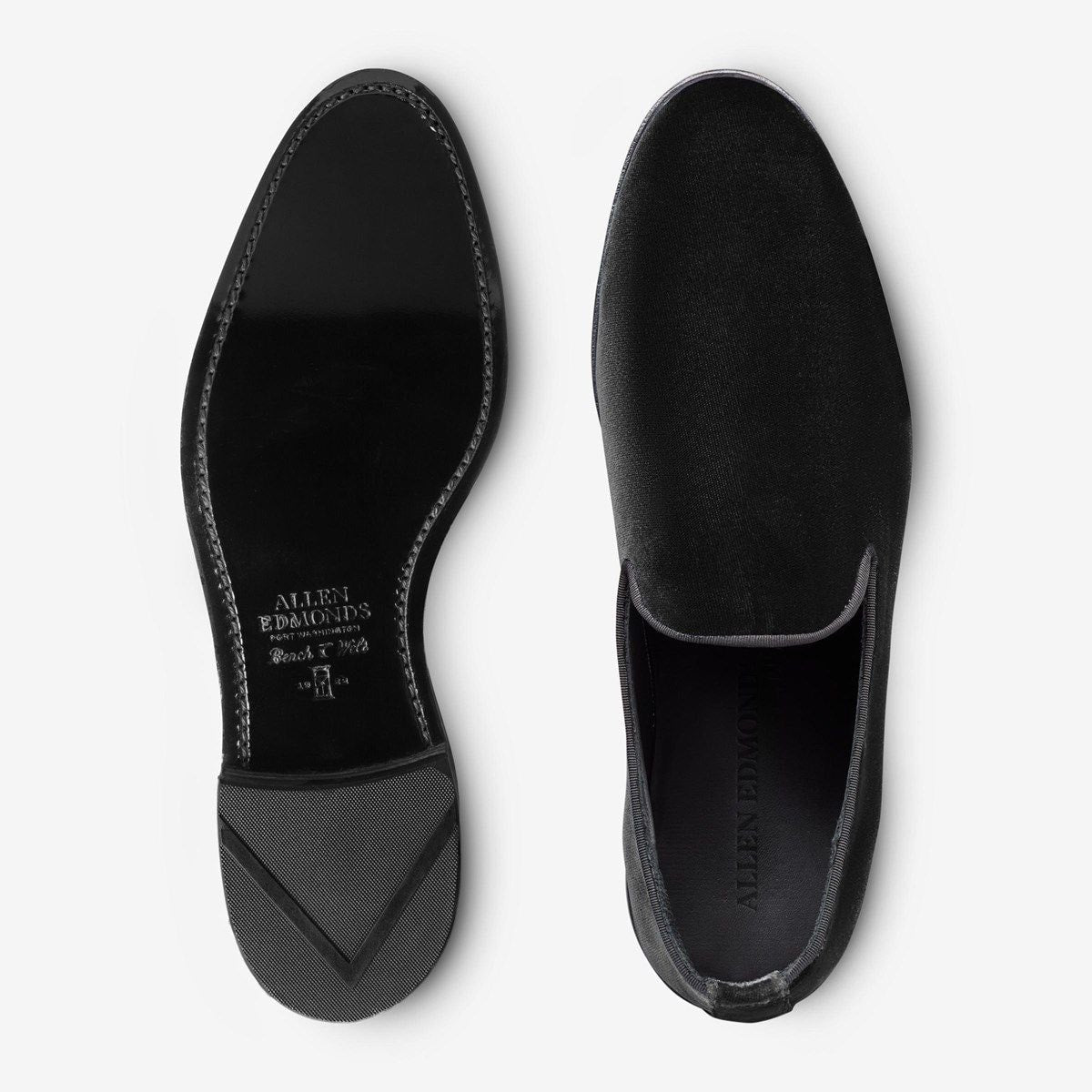 Robinson Smoking Slip-on Loafer - Black Velvet