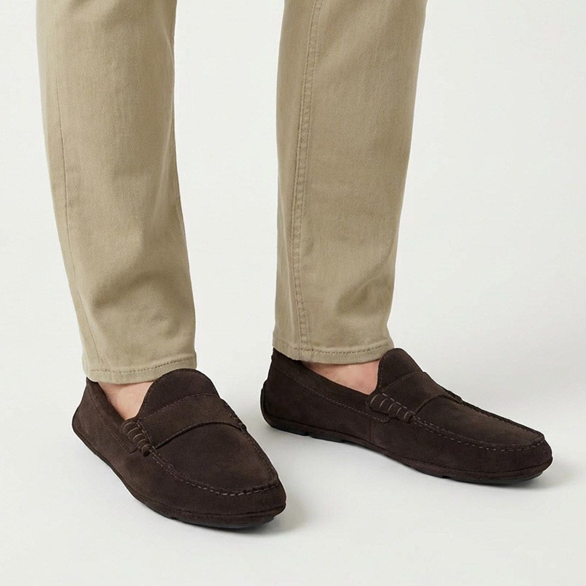 Apex Driving Loafer - Bitter Chocolate Suede